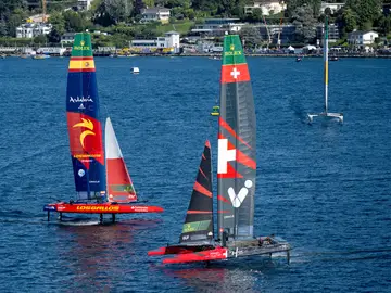 Imagen de la prueba de la SailGP en Suiza Imagen de la prueba de la SailGP en Suiza