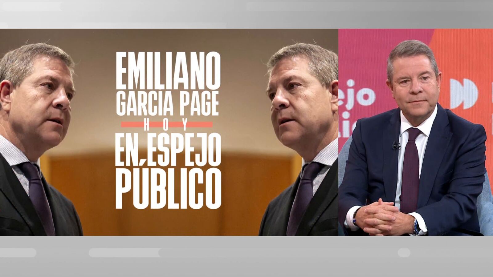 Emiliano García- Page, con Susanna Griso: 