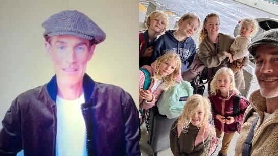 James Van Der Beek y su familia