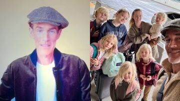 James Van Der Beek y su familia