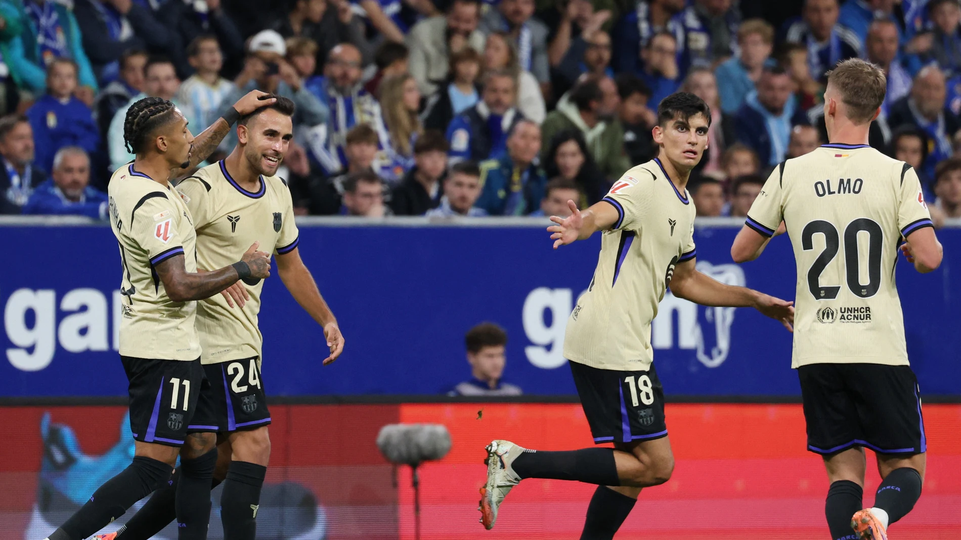 Eric García celebra su gol en el Carlos Tartiere Eric García celebra su gol en el Carlos Tartiere