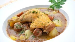 Guiso de trigo con pollo