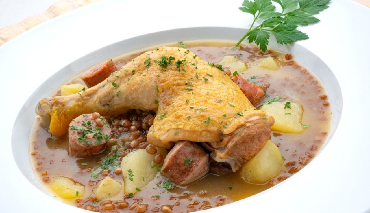 Guiso de trigo con pollo