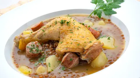 Guiso de trigo con pollo Guiso de trigo con pollo