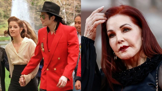 Lisa Marie Presley, Michael Jackson y Priscilla Presley Lisa Marie Presley, Michael Jackson y Priscilla Presley