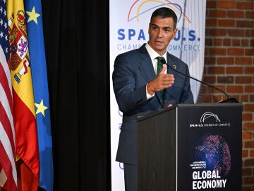 El presidente del Gobierno, Pedro S&aacute;nchez, clausura el evento 'Latin America, Spain and the United States in the Global Economy'