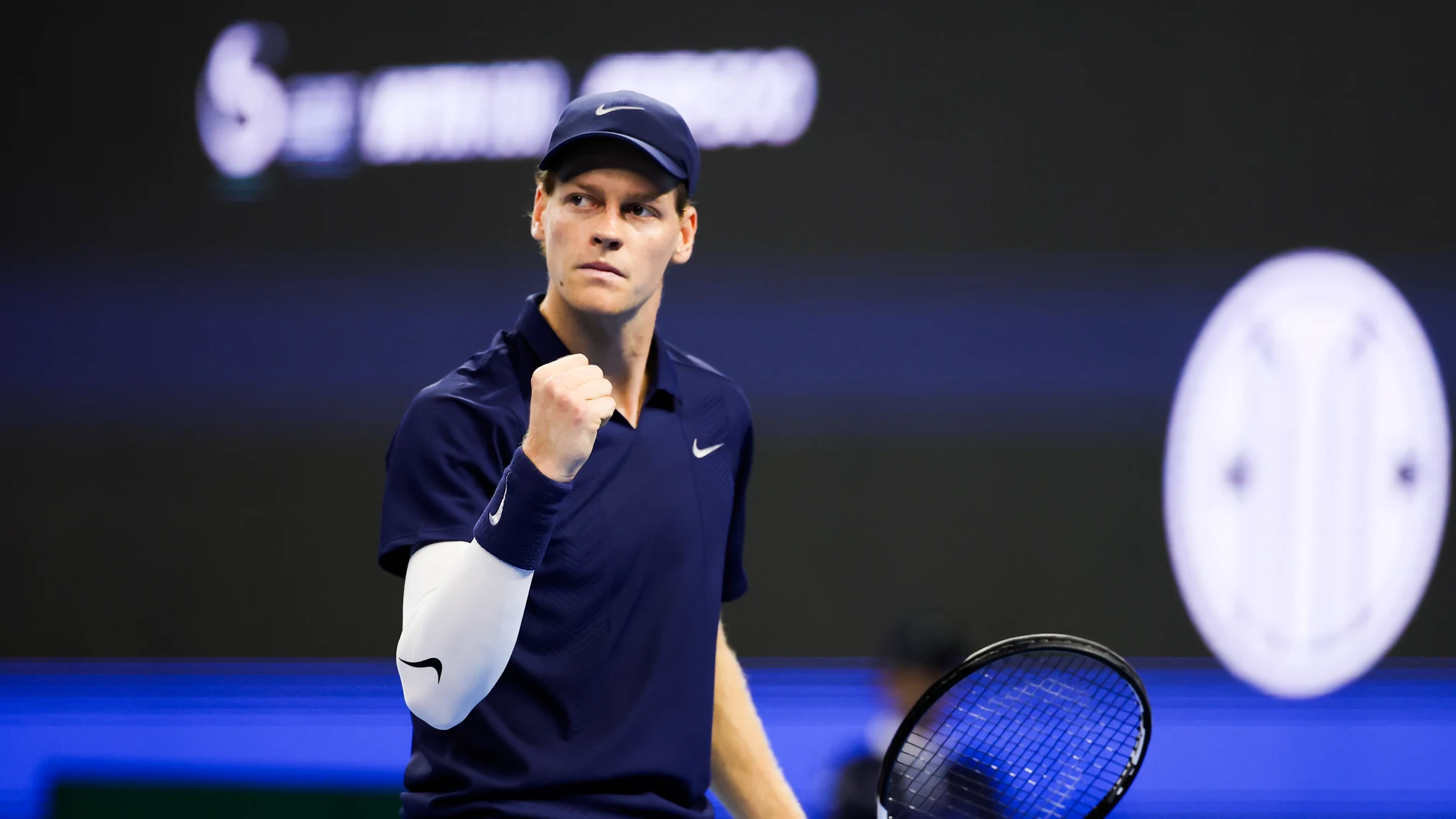 Jannik Sinner, en su partido ante Marin Cilic en Beijing Jannik Sinner, en su partido ante Marin Cilic en Beijing