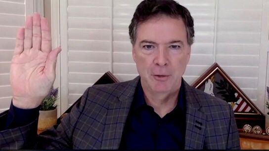 El exdirector del FBI, James Comey, testifica ante el Comit&eacute; Judicial del Senado en Washington.