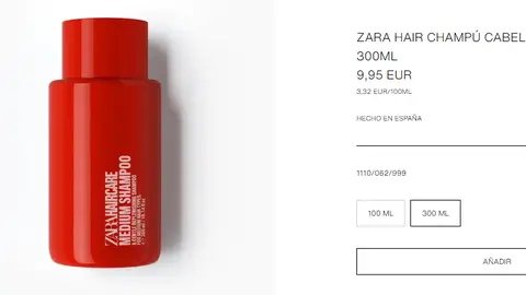 Champú para cabello medio de Zara Champú para cabello medio de Zara