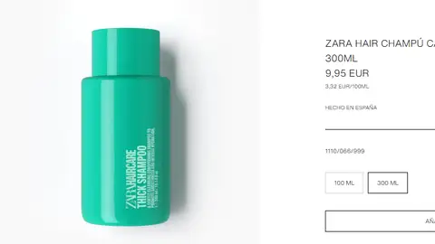 Champú para pelo grueso de Zara Champú para pelo grueso de Zara