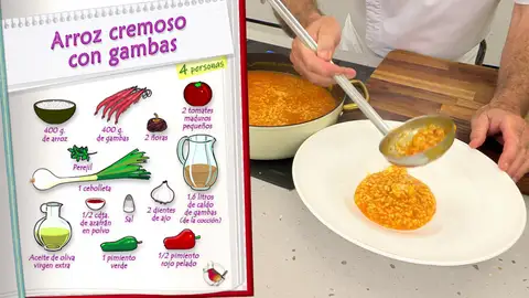 Ingredientes Arroz cremoso con gambas Ingredientes Arroz cremoso con gambas