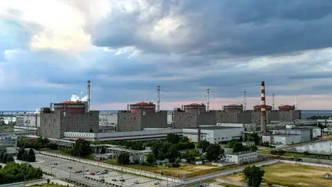 Imagen de la central nuclear de Zaporiyia, en Ucrania. Imagen de la central nuclear de Zaporiyia, en Ucrania.