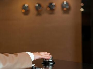 Recepción de un hotel. 