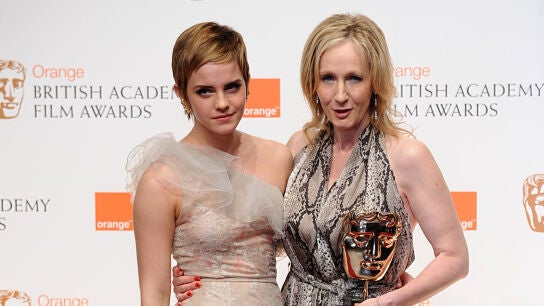 Emma Watson y J.K. Rowling en 2011