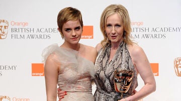 Emma Watson y J.K. Rowling en 2011