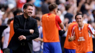 Simeone tras el quinto gol del Atl&eacute;tico al Real Madrid
