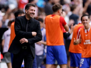 Simeone tras el quinto gol del Atlético al Real Madrid