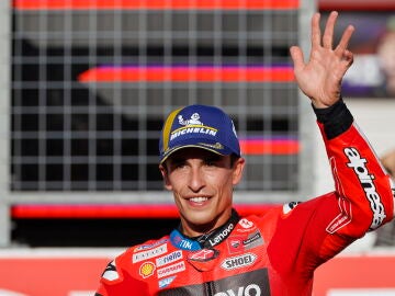 Marc Márquez tras ser segundo en la sprint de Japón