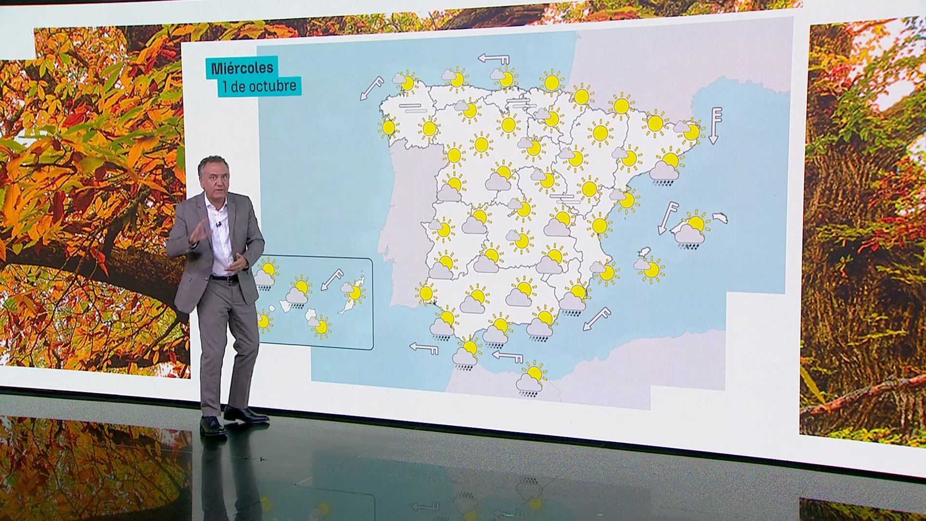 La previsión del tiempo del miércoles 1 de octubre La previsión del tiempo del miércoles 1 de octubre
