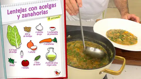 Ingredientes Lentejas con acelgas y zanahorias Ingredientes Lentejas con acelgas y zanahorias