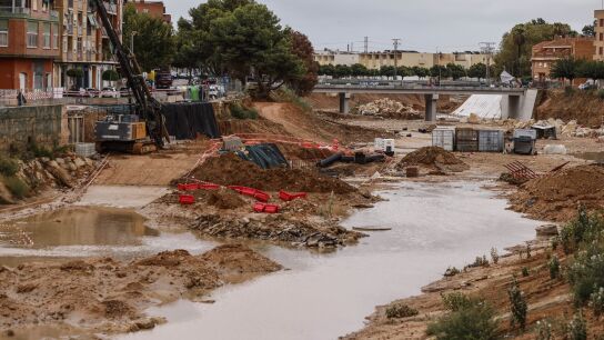 Barranco del Poyo a su paso por Paiporta, a 29 de septiembre de 2025