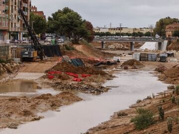 Barranco del Poyo a su paso por Paiporta, a 29 de septiembre de 2025