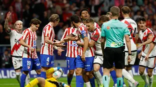 Koke, tras la acción ante Augusto Batalla Koke, tras la acción ante Augusto Batalla