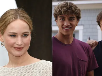 Jennifer Lawrence, Gavin Casalegno y Chris Briney Jennifer Lawrence, Gavin Casalegno y Chris Briney