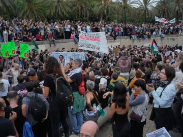 Foto de la protesta en Barcelona