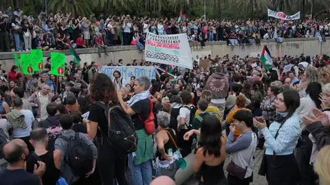 Foto de la protesta en Barcelona Foto de la protesta en Barcelona