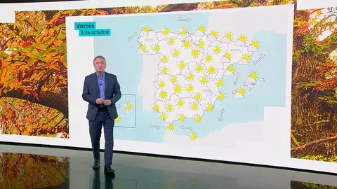 Roberto Brasero y la previsión del viernes 3 de octubre Roberto Brasero y la previsión del viernes 3 de octubre