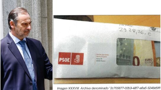 La UCO detecta 95.000&euro; desembolsados por &Aacute;balos y apunta a que el PSOE le pag&oacute; en sobres: "Ya tengo el sobre de Ferraz"