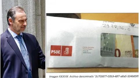 La UCO detecta 95.000€ desembolsados por Ábalos y apunta a que el PSOE le pagó en sobres: "Ya tengo el sobre de Ferraz" La UCO detecta 95.000€ desembolsados por Ábalos y apunta a que el PSOE le pagó en sobres: "Ya tengo el sobre de Ferraz"