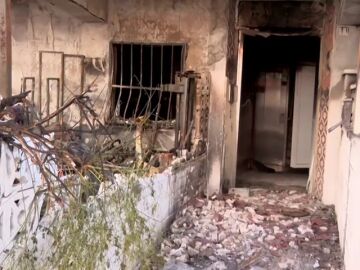 Incendio en la playa de Gandía