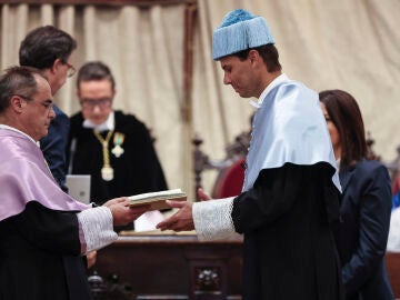 Rafa Nadal, investido doctor honoris causa en Salamanca