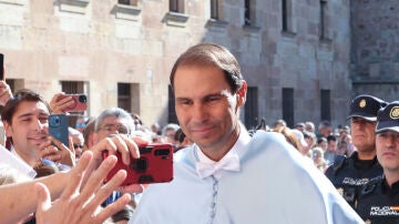 Rafa Nadal, investido doctor honoris causa por la Universidad de Salamanca