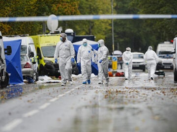 Imagen del ataque terrorista en una sinagoga de Manchester