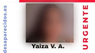Yaiza V.A. menor desaparecida
