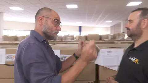 Raúl García en Espejo Público. Raúl García en Espejo Público.