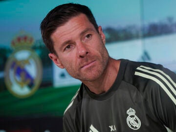 Xabi Alonso en sala de prensa