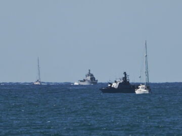 Buques de la Flotilla Global Sumud llegando al puerto de Ashdod