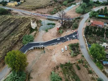 La Generalitat pone en servicio dos badenes sobre el barranco de Chiva en Pedralba dañado en la dana La Generalitat pone en servicio dos badenes sobre el barranco de Chiva en Pedralba dañado en la dana
