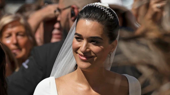 Bárbara Mirjan en su boda con Cayetano Martínez de Irujo Bárbara Mirjan en su boda con Cayetano Martínez de Irujo