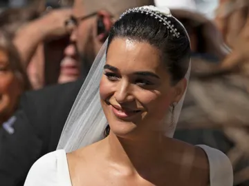 Bárbara Mirjan en su boda con Cayetano Martínez de Irujo Bárbara Mirjan en su boda con Cayetano Martínez de Irujo