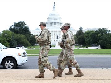 Efectivos de la Guardia Nacional en Washington. Efectivos de la Guardia Nacional en Washington.