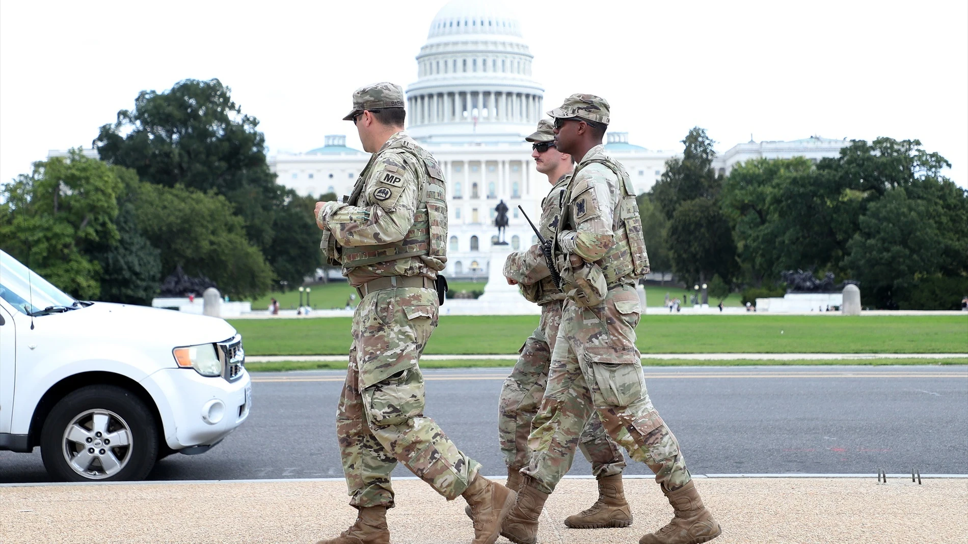 Imagen de efectivos de la Guardia Nacional en Washington Imagen de efectivos de la Guardia Nacional en Washington