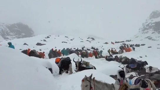 Continúa la búsqueda de 200 Personas tras una fuerte tormenta de nieve en el Everest que se ha convertido en una trampa Continúa la búsqueda de 200 Personas tras una fuerte tormenta de nieve en el Everest que se ha convertido en una trampa