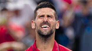 Novak Djokovic durante el Masters de Shangh&aacute;i