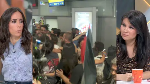Rifirrafe en plató. Rifirrafe en plató.