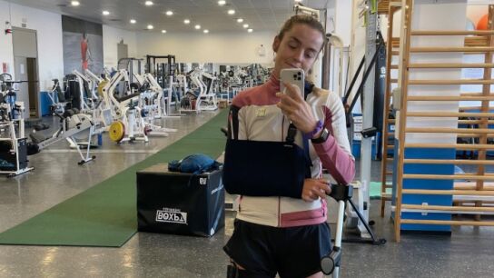 La esquiadora de monta&ntilde;a Ana Alonso